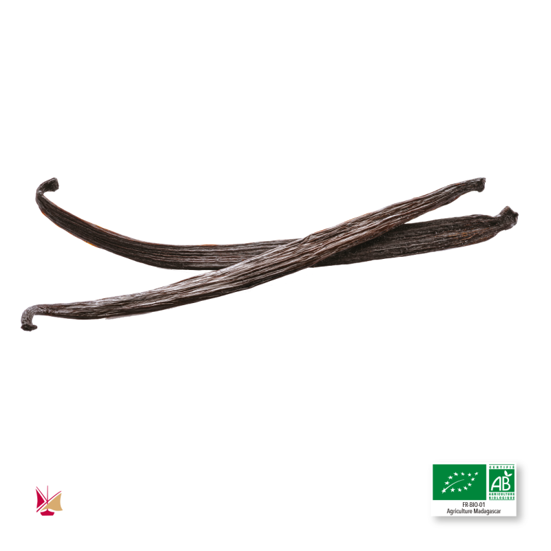 2 LAVANY Bourbon Vanilla Pods from Madagascar Organic Farming Total net weight 6 g