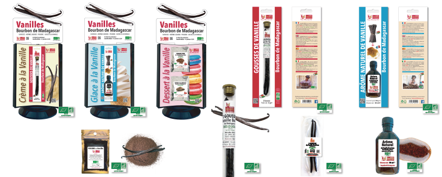 Authentic Products - Vanille en gousses Bourbon Madagascar non fendues 3  gousses