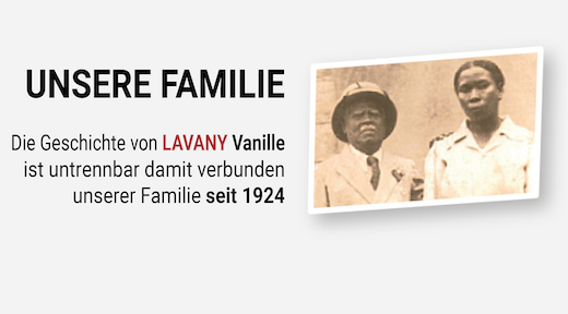 Unsere Familie Vanille LAVANY Bourbon de Madagaskar seit 1924